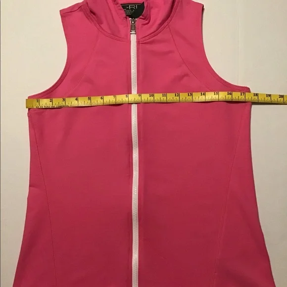 Lauren Ralph Lauren active women’s hooded vest full zip pink - Picture 4 of 7